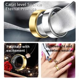 2026 New Smart Ring Men Women, Heart Rate Blood Oxygen and Sleep Monitor Smartring IP68 & 5ATM Waterproof, Multi-sport Ring R11C