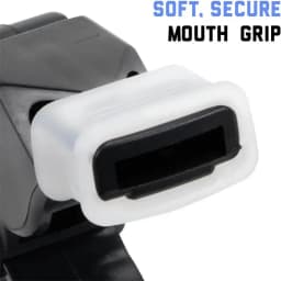 Black Plastic Pealess Finger Grip Sports Skate Soccer Football Referee Mouth Whistle Grip Whistle For Referees And Coaches