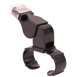 Black Plastic Pealess Finger Grip Sports Skate Soccer Football Referee Mouth Whistle Grip Whistle For Referees And Coaches