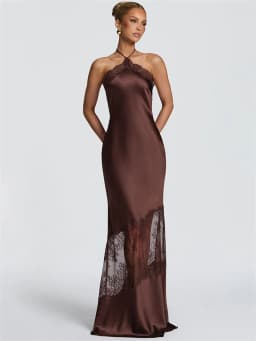 Blifanbo Halter Neck Leopard Print Sexy Maxi Dress Women Elegant Off-shoulder Stain Sleeveless Backless Club Party Long Dress