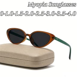 Spicy Girl Style Fashionable Cat Eye Myopia Sunglasses New Retro Street Photography Sun Protection Near Sight Sunglasses Women