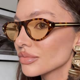 vintage Small Round Cat Eye Sunglasses for Women New Fashion Rivet sexy Black Leopard Sun Glasses Ladies Trendy Outdoor Shades