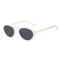 vintage Small Round Cat Eye Sunglasses for Women New Fashion Rivet sexy Black Leopard Sun Glasses Ladies Trendy Outdoor Shades