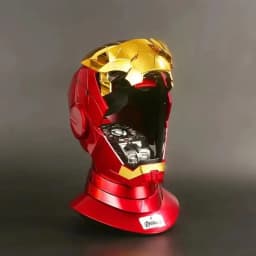 New In Stock Marvel Avengers 1/1 Iron Man Mk5 Helmet Wearable Automatic Voice-Activated Electric Open And Close Series Toy Gift