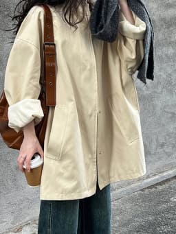 LANMREM Temperament Short Trench For Women Lapel Single Breasted Solid Color Pockets Design Coat 2026 Spring Autumn New 2Z2225