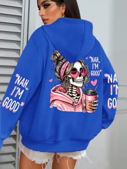 Expensive Talks Back Funny Printing Womens Hoodie Loose Multicolor Pullovers Fleece Autumn Sportswear Casual Pocket Hoody