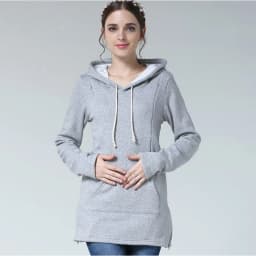Autumn Winter Maternity Clothes Breastfeeding Tops Nursing Hoodies Thickened Warming Long Sleeve Pregnant Women Hoodie Sweater