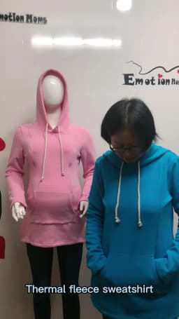 Autumn Winter Maternity Clothes Breastfeeding Tops Nursing Hoodies Thickened Warming Long Sleeve Pregnant Women Hoodie Sweater