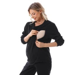 Plus Size Pregnant Women Sweatshirt Long Sleeve Spring Autumn Breastfeeding Clothes Blouse Maternity Clothes Pullover Hoodies