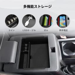 LUCKEASY for Mitsubishi Triton 2024 2025 Car Storage Box Interior Accessories Center Console Armrest Storage Case Tidying Tray