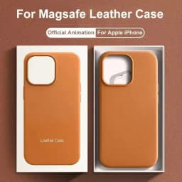 Luxury Magnetic Leather Case for Apple iPhone 18 17 Pro Max 16 13 12 14 15 Plus Official MacSafe for Magsafe I Phone Cover Etui
