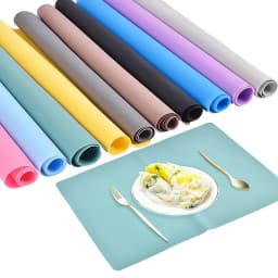 15.75"x11.81" Extra Large Waterproof Placemat Food Grade Silicone Heat Insulation Non-slip Washable Table Mat For Kitchen Dinner