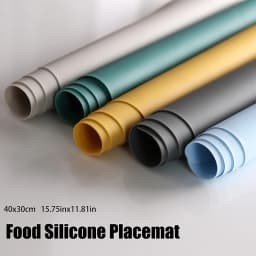 15.75"x11.81" Extra Large Waterproof Placemat Food Grade Silicone Heat Insulation Non-slip Washable Table Mat For Kitchen Dinner