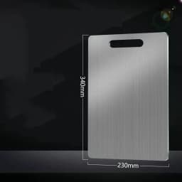 JUSTINLAU Stainless Steel Thickened Cutting Board Antibacterial Mildew-proof Kneading Dough Board Fruit Vegetable Cutting Board