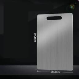 JUSTINLAU Stainless Steel Thickened Cutting Board Antibacterial Mildew-proof Kneading Dough Board Fruit Vegetable Cutting Board