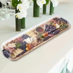 Multipurpose Portable Charcuterie Board with Lid Clear Lid Household Cheese Cutting Board for Snacks Charcuterie Picnic Bread
