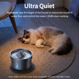 ROJECO Stainless Steel Pet Drinking Fountain Smart Pet Water Dispenser Automatic Cat Water Fountain for Dog Cat Drinking Supply