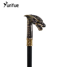 Vintage Black Gold Dragon Walking Cane Gentleman Collections Elegant Walking Stick Cosplay Photography Film Props Crutch 93CM