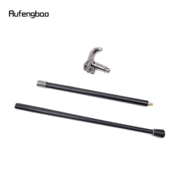 Skull Head Walking Cane Fashion Decorative Walking Stick Gentleman Elegant Cosplay Cane Knob Crosier 93cm