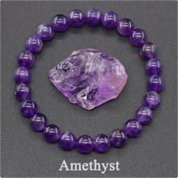 JD Amethyst Bracelet Made of Real Natural Stone Beads Body-Purifying Geniune Amethyst Natural Crystal Bracelet for Women Pulsera