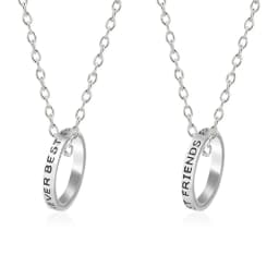 Fashion Best Friends Honey Love Couple Pendant Necklace 2 Pcs/ Set Chain Choke Broken Heart BFF Good Friendship Jewelry Gift