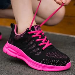 New Pink Work Shoes Women Work Sneakers Steel Toe Shoes Anti-smash Anti-puncture Safety Shoes Man Women Protective Shoes