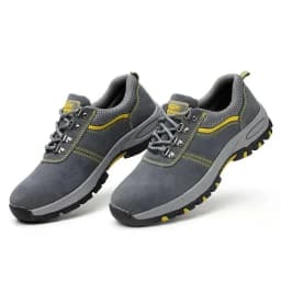 Women's Steel Toe Safety Boots Ankle Survival Anti-smashing Mid-plate Blue Safety Shoes for Protection