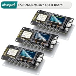 ideaspark ESP8266 Development Board NodeMCU with 0.96 inch OLED Display,Screen Protector Case,CH340,WiFi Wireless TypeC Module