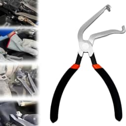 8" 60-Degree Electrical Disconnect Pliers For Automotive Connectors & Sensors - Angled Wire Plug Removal Tool