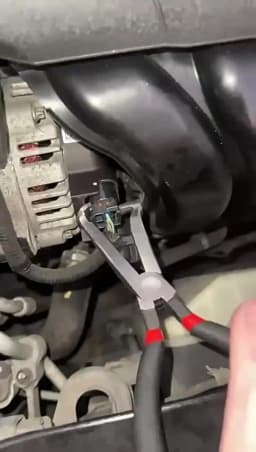 8" 60-Degree Electrical Disconnect Pliers For Automotive Connectors & Sensors - Angled Wire Plug Removal Tool