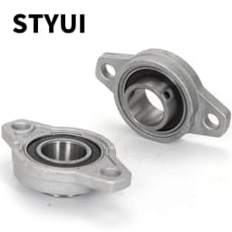Kp08 Kp000 Kp001 Kp002 KFL08 KFL000 KFL001KFL002Zinc Alloy Diameter 8mm TO 25mm Bore Ball Bearing Pillow Block Mounted Support
