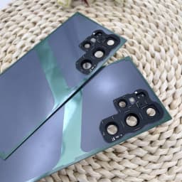 SAMSUNG GALAXY S24 Ultra S24U Mobile Phone Cover Real Door 3D Glass Replace Back Battery Housing Case With Camera Lens &Adhesive