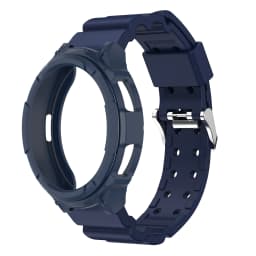 Case+Strap for Samsung Galaxy Watch 6 Classic 43mm 47mm Silicone Band Protective Case Cover for Watch 6 Classic Modification kit