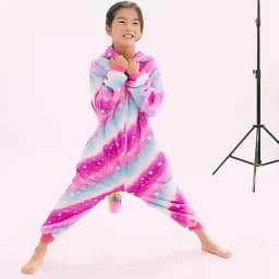 Girls Black Cat Leopard Cat Cosplay Costume Child Anime Pajamas Animal Onesies Kigurumi Christmas Halloween Jumpsuit Party Gift
