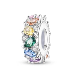 100% 925 Sterling Silver Rainbow Zircon Colorful Butterfly Dragon Shaped Silicone Stopper Charms Beads Fit DIY Bracelets Jewelry