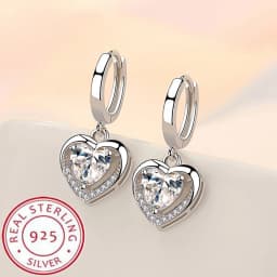 High-quality 925 Sterling Silver Crystal Fashion Circle Hoop Earrings for Woman Wedding Party Gift Street Versatile Jewelry