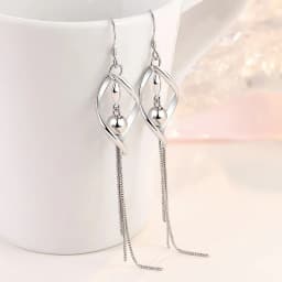 High-quality 925 Sterling Silver Crystal Fashion Circle Hoop Earrings for Woman Wedding Party Gift Street Versatile Jewelry