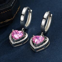 High-quality 925 Sterling Silver Crystal Fashion Circle Hoop Earrings for Woman Wedding Party Gift Street Versatile Jewelry