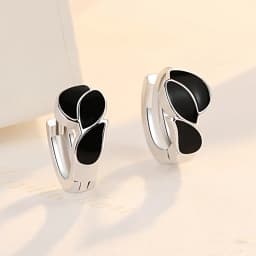 High-quality 925 Sterling Silver Crystal Fashion Circle Hoop Earrings for Woman Wedding Party Gift Street Versatile Jewelry