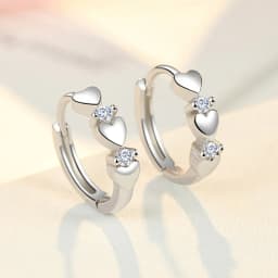 High-quality 925 Sterling Silver Crystal Fashion Circle Hoop Earrings for Woman Wedding Party Gift Street Versatile Jewelry