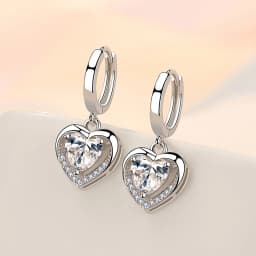 High-quality 925 Sterling Silver Crystal Fashion Circle Hoop Earrings for Woman Wedding Party Gift Street Versatile Jewelry
