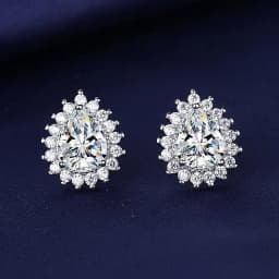 High-quality 925 Sterling Silver Crystal Fashion Circle Hoop Earrings for Woman Wedding Party Gift Street Versatile Jewelry