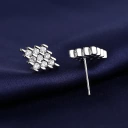 High-quality 925 Sterling Silver Crystal Fashion Circle Hoop Earrings for Woman Wedding Party Gift Street Versatile Jewelry