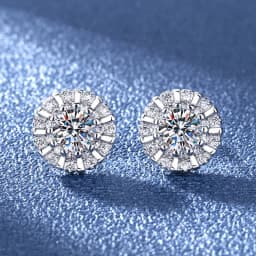 High-quality 925 Sterling Silver Crystal Fashion Circle Hoop Earrings for Woman Wedding Party Gift Street Versatile Jewelry