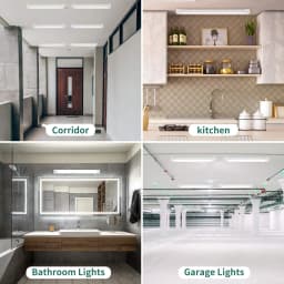 1.2M LED Tube Bar Fixture Super Bright 100W Utility LED Light Shop Store Light Ceiling Under Cabinet Light Garage