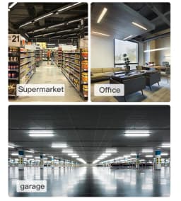 1.2M LED Tube Bar Fixture Super Bright 100W Utility LED Light Shop Store Light Ceiling Under Cabinet Light Garage