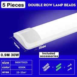 1.2M LED Tube Bar Fixture Super Bright 100W Utility LED Light Shop Store Light Ceiling Under Cabinet Light Garage
