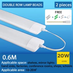 1.2M LED Tube Bar Fixture Super Bright 100W Utility LED Light Shop Store Light Ceiling Under Cabinet Light Garage