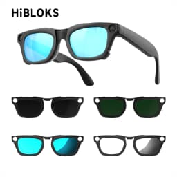 HIBLOKS Clip For Ray-Ban Meta Blayzer RW7001 50-19 Standard Smart Glasses Accessories Matte Polarized Clip Sunglasses Lenses
