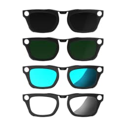 HIBLOKS Clip For Ray-Ban Meta Blayzer RW7001 50-19 Standard Smart Glasses Accessories Matte Polarized Clip Sunglasses Lenses
